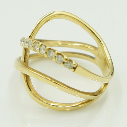 K18ダイヤモンドリング　D0.25ct　リングサイズ12号　重量4.92ｇ(石の重量含む)（中古）