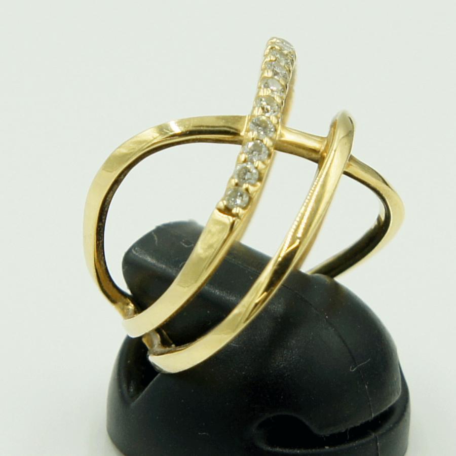 K18ダイヤモンドリング　D0.25ct　リングサイズ12号　重量4.92ｇ(石の重量含む)（中古）