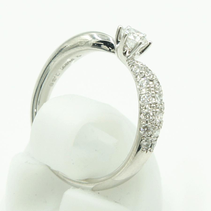 Pt900ダイヤモンドリング　星の砂　D0.38ct　リングサイズ10号　重量4.66ｇ(石の重量含む) （中古）