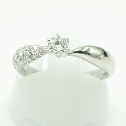 Pt900ダイヤモンドリング　星の砂　D0.38ct　リングサイズ10号　重量4.66ｇ(石の重量含む) （中古）