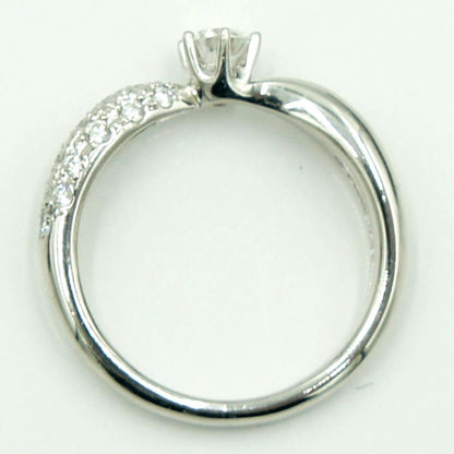 Pt900ダイヤモンドリング　星の砂　D0.38ct　リングサイズ10号　重量4.66ｇ(石の重量含む) （中古）