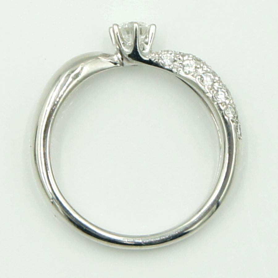 Pt900ダイヤモンドリング　星の砂　D0.38ct　リングサイズ10号　重量4.66ｇ(石の重量含む) （中古）