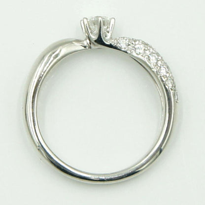 Pt900ダイヤモンドリング　星の砂　D0.38ct　リングサイズ10号　重量4.66ｇ(石の重量含む) （中古）