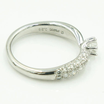 Pt900ダイヤモンドリング　星の砂　D0.38ct　リングサイズ10号　重量4.66ｇ(石の重量含む) （中古）