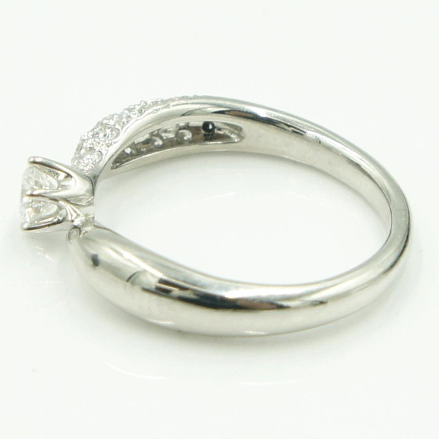 Pt900ダイヤモンドリング　星の砂　D0.38ct　リングサイズ10号　重量4.66ｇ(石の重量含む) （中古）