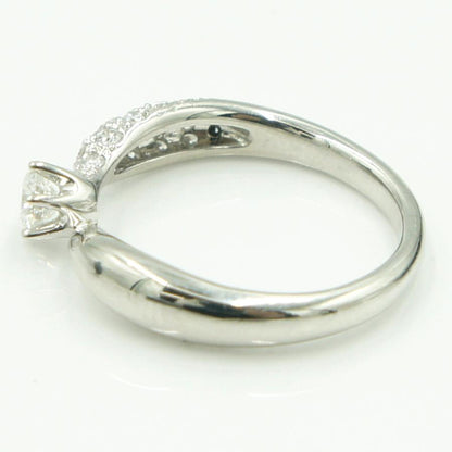 Pt900ダイヤモンドリング　星の砂　D0.38ct　リングサイズ10号　重量4.66ｇ(石の重量含む) （中古）