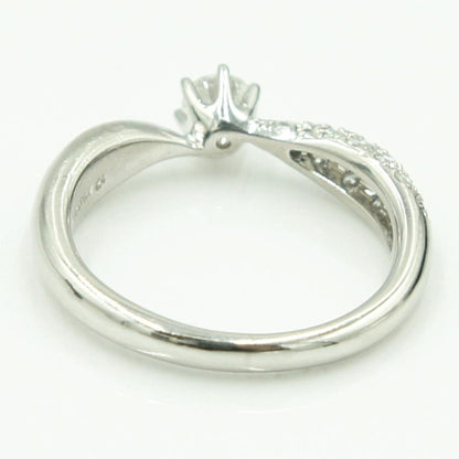 Pt900ダイヤモンドリング　星の砂　D0.38ct　リングサイズ10号　重量4.66ｇ(石の重量含む) （中古）