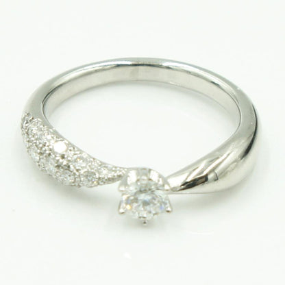 Pt900ダイヤモンドリング　星の砂　D0.38ct　リングサイズ10号　重量4.66ｇ(石の重量含む) （中古）