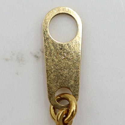 ランバン(LANVIN)750ダイヤモンドネックレス　D0.09ct　ネックレス長さ44cm　重量12.16ｇ(石の重量含む)　レディース（中古）