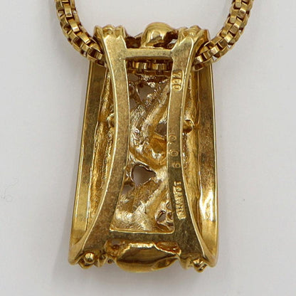 ランバン(LANVIN)750ダイヤモンドネックレス　D0.09ct　ネックレス長さ44cm　重量12.16ｇ(石の重量含む)　レディース（中古）