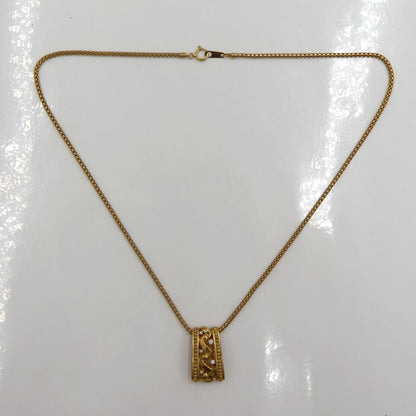 ランバン(LANVIN)750ダイヤモンドネックレス　D0.09ct　ネックレス長さ44cm　重量12.16ｇ(石の重量含む)　レディース（中古）