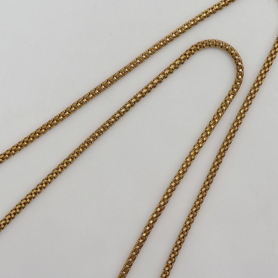 ランバン(LANVIN)750ダイヤモンドネックレス　D0.09ct　ネックレス長さ44cm　重量12.16ｇ(石の重量含む)　レディース（中古）