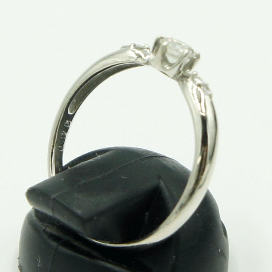 Pt950ダイヤモンドリング　D0.25ct　リングサイズ13号　重量2.32ｇ(石の重量含む)（中古）