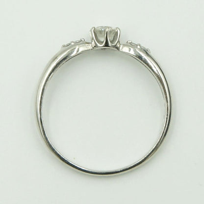 Pt950ダイヤモンドリング　D0.25ct　リングサイズ13号　重量2.32ｇ(石の重量含む)（中古）