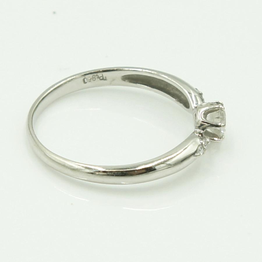 Pt950ダイヤモンドリング　D0.25ct　リングサイズ13号　重量2.32ｇ(石の重量含む)（中古）