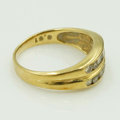 K18ダイヤモンドリング　D0.61ct　リングサイズ10号　重量3.35ｇ(石の重量含む)（中古）