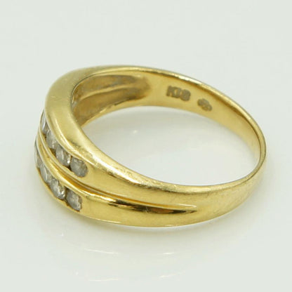 K18ダイヤモンドリング　D0.61ct　リングサイズ10号　重量3.35ｇ(石の重量含む)（中古）