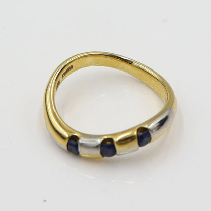 K18/Pt900サファイアリング　S0.25ct　サイズ12号　重量4.93ｇ(石の重量含む)　レディース(中古)