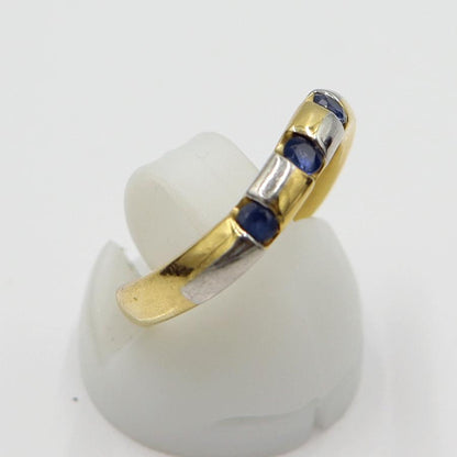 K18/Pt900サファイアリング　S0.25ct　サイズ12号　重量4.93ｇ(石の重量含む)　レディース(中古)