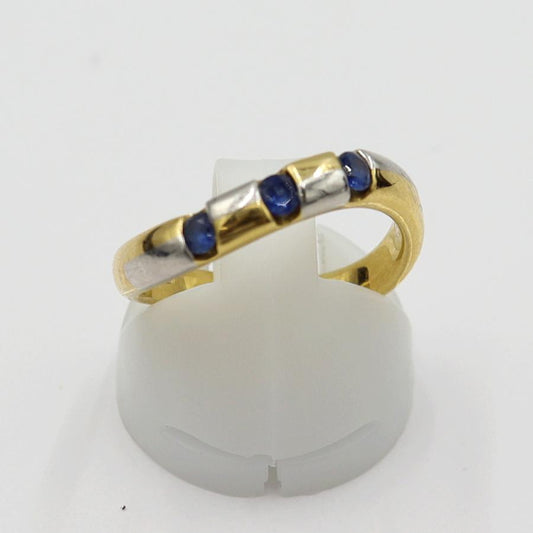 K18/Pt900サファイアリング　S0.25ct　サイズ12号　重量4.93ｇ(石の重量含む)　レディース(中古)