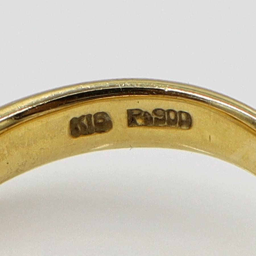 K18/Pt900サファイアリング　S0.25ct　サイズ12号　重量4.93ｇ(石の重量含む)　レディース(中古)