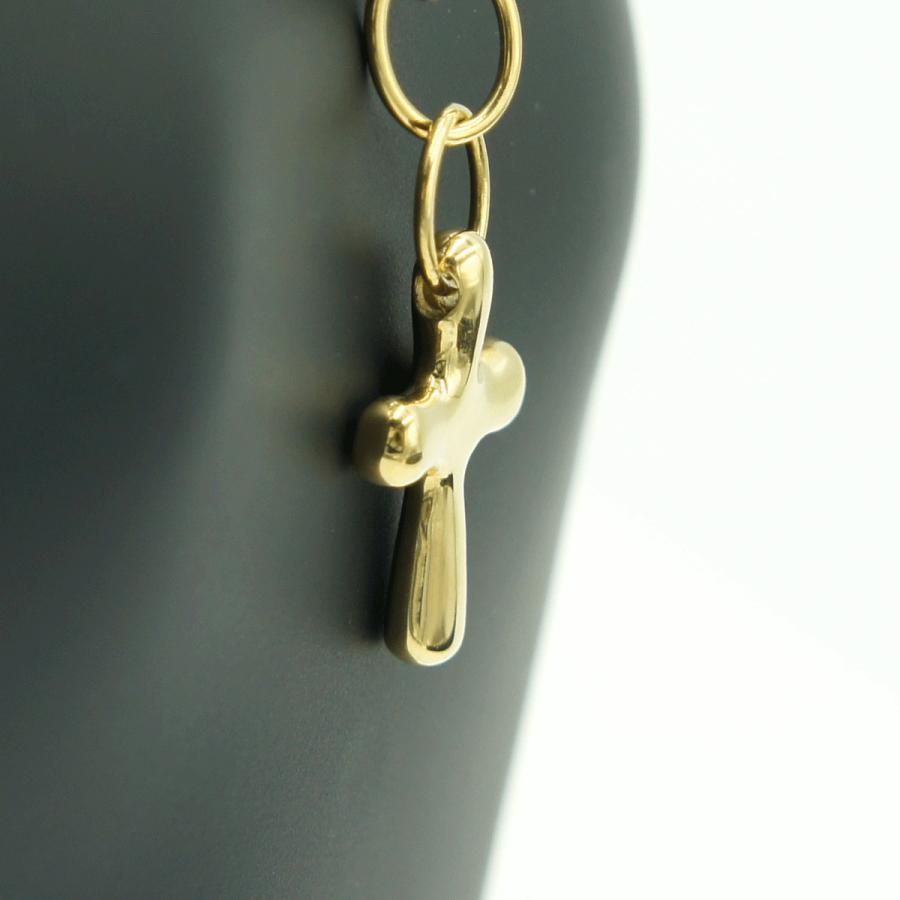 K18クロスペンダントトップ　重量4.20ｇ　ペンダントトップ　レディース（中古）