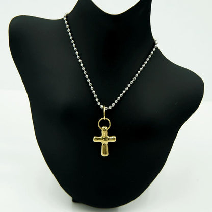 K18クロスペンダントトップ　重量4.20ｇ　ペンダントトップ　レディース（中古）