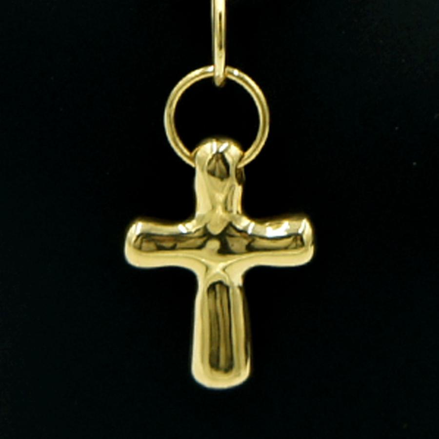 K18クロスペンダントトップ　重量4.20ｇ　ペンダントトップ　レディース（中古）