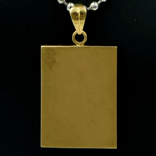 K18プレートペンダントトップ　重量8.00ｇ　メンズ　レディース（中古）