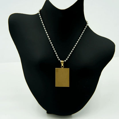 K18プレートペンダントトップ　重量8.00ｇ　メンズ　レディース（中古）