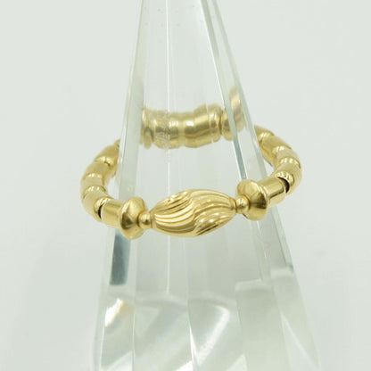 K18フリーサイズリング　リングサイズ約7〜15号　重量1.47ｇ　レディース（中古）