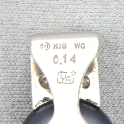 Pt900黒蝶真珠ダイヤモンドペンダントトップ　P12.5mm　D0.14ct　重量5.42ｇ(石の重量含む)（中古）