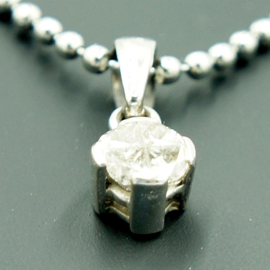 K18ダイヤモンドペンダントトップ　D 0.41ct　重量1.65ｇ(石の重量含む)（中古）