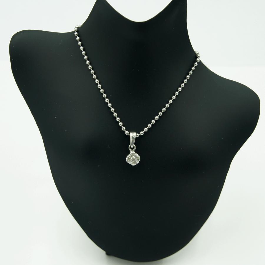 K18ダイヤモンドペンダントトップ　D 0.41ct　重量1.65ｇ(石の重量含む)（中古）