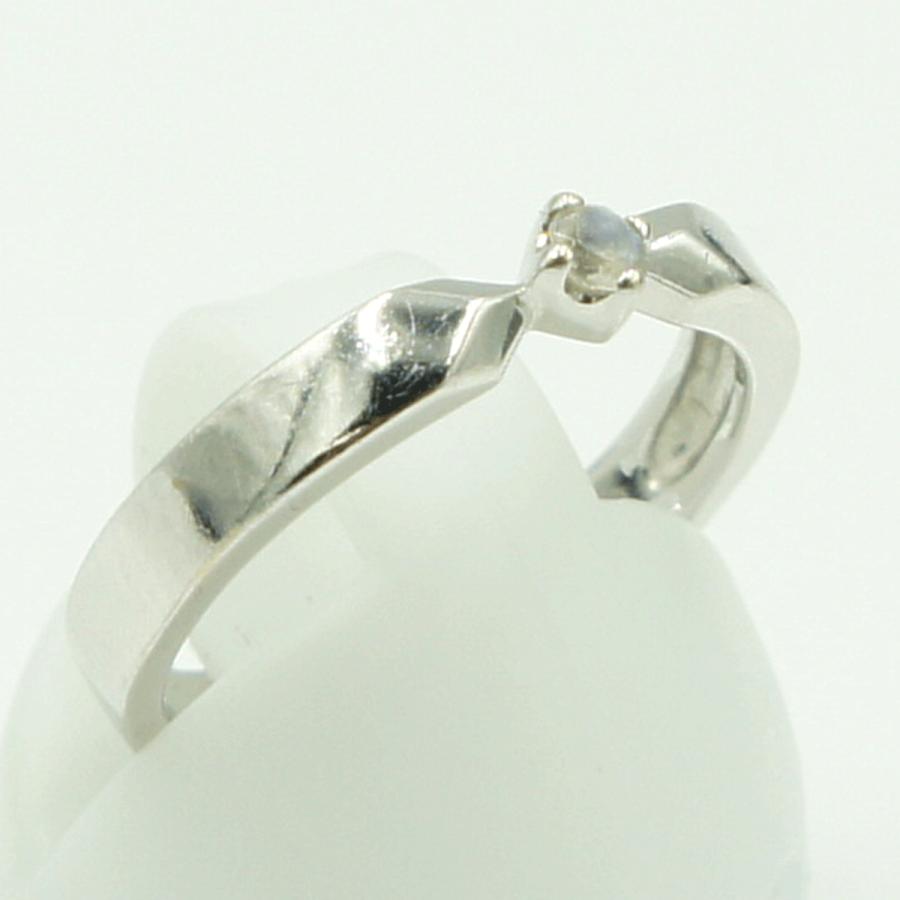 ピンキー＆ダイアン(PINKY&DIANNE)　K10WGブルームンストーンリング　リングサイズ10号　重量2.38ｇ(石の重量含む)　レディース（中古）