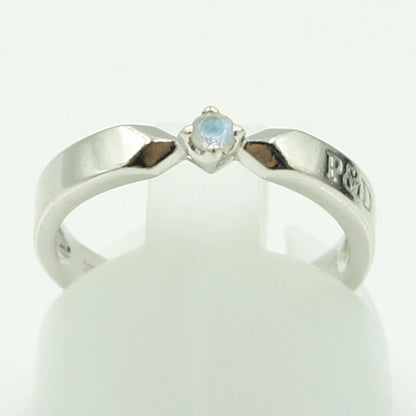 ピンキー＆ダイアン(PINKY&DIANNE)　K10WGブルームンストーンリング　リングサイズ10号　重量2.38ｇ(石の重量含む)　レディース（中古）