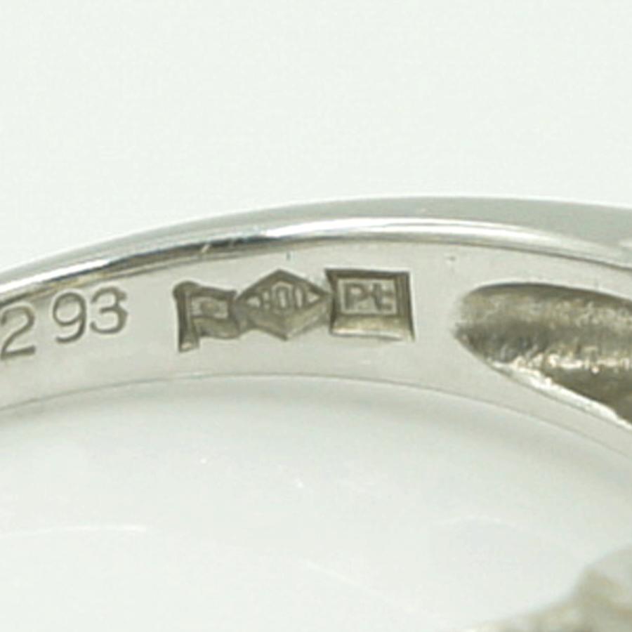 Pt900ダイヤモンドリング　D0.55ct　D0.46ct　リングサイズ12号　重量8.30ｇ(石の重量含む)（中古）