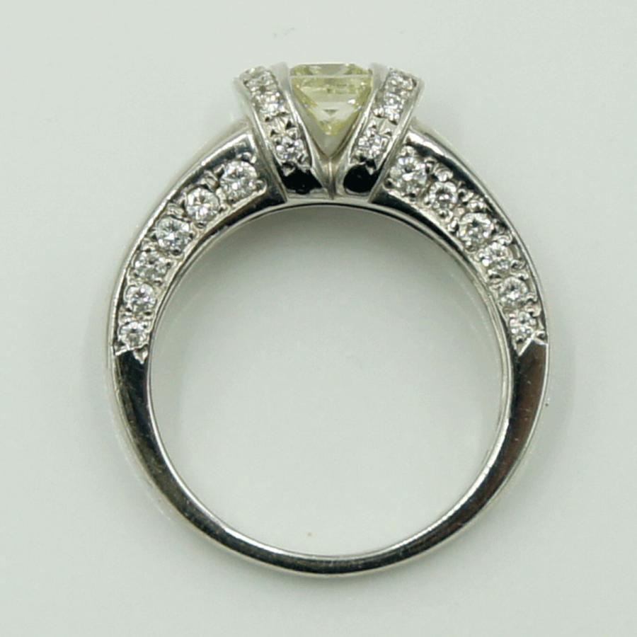 Pt900ダイヤモンドリング　D0.55ct　D0.46ct　リングサイズ12号　重量8.30ｇ(石の重量含む)（中古）