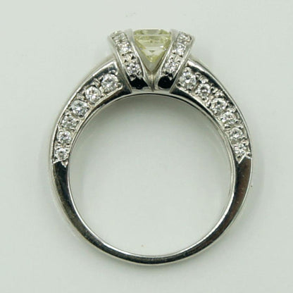 Pt900ダイヤモンドリング　D0.55ct　D0.46ct　リングサイズ12号　重量8.30ｇ(石の重量含む)（中古）