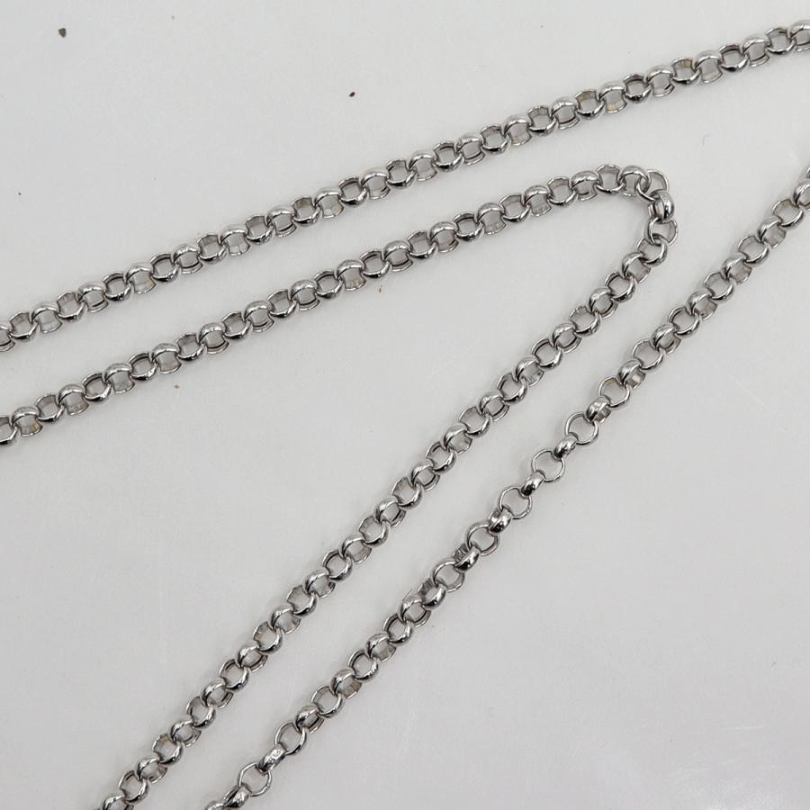 K18WGカルセドニーネックレス　C12.00ct　ネックレス長さ39cm　重量9.86ｇ(石の重量含む) レディース(中古)