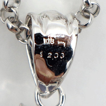 K18WGカルセドニーネックレス　C12.00ct　ネックレス長さ39cm　重量9.86ｇ(石の重量含む) レディース(中古)