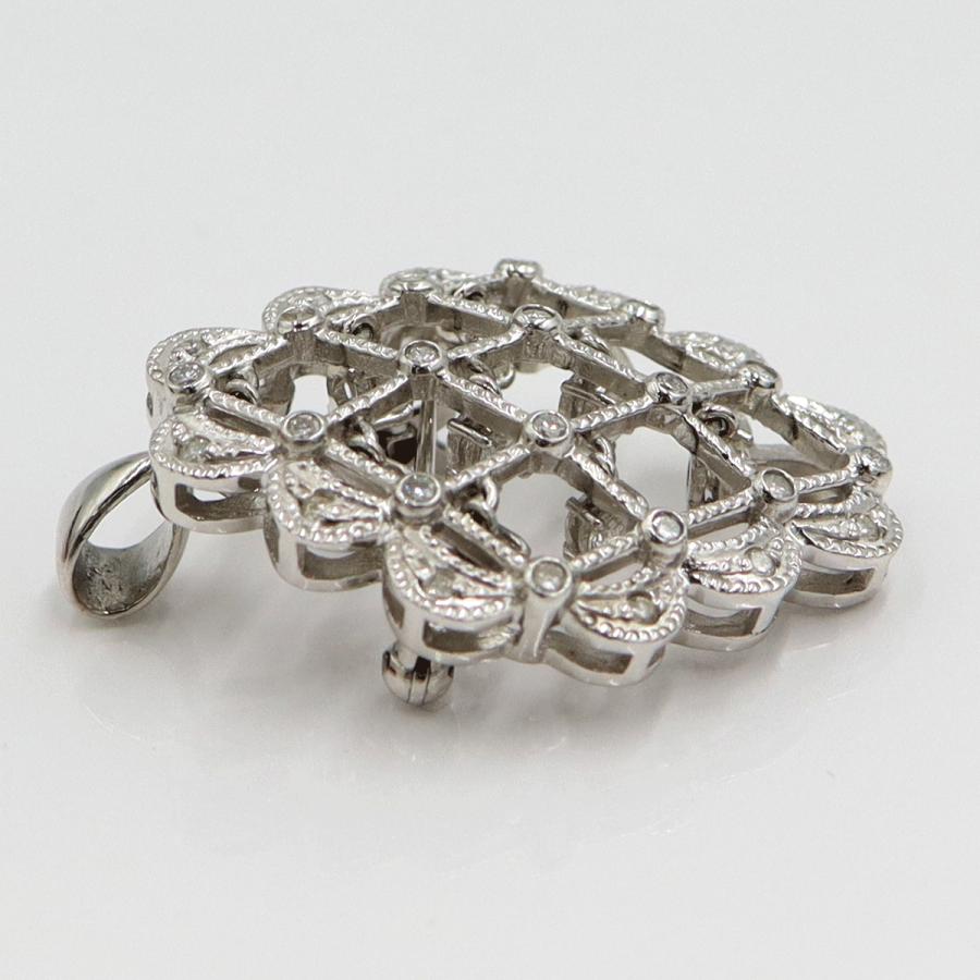 Pt900ダイヤモンドペンダントブローチ　D1.00ct　重量13.0ｇ(石の重量含む)（中古）