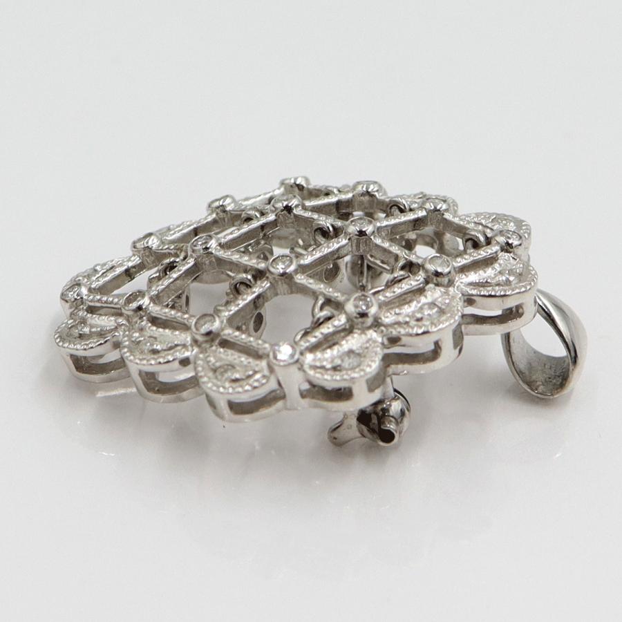 Pt900ダイヤモンドペンダントブローチ　D1.00ct　重量13.0ｇ(石の重量含む)（中古）