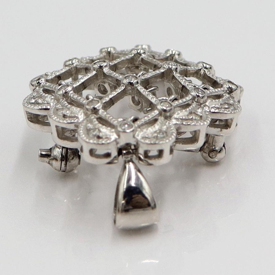 Pt900ダイヤモンドペンダントブローチ　D1.00ct　重量13.0ｇ(石の重量含む)（中古）