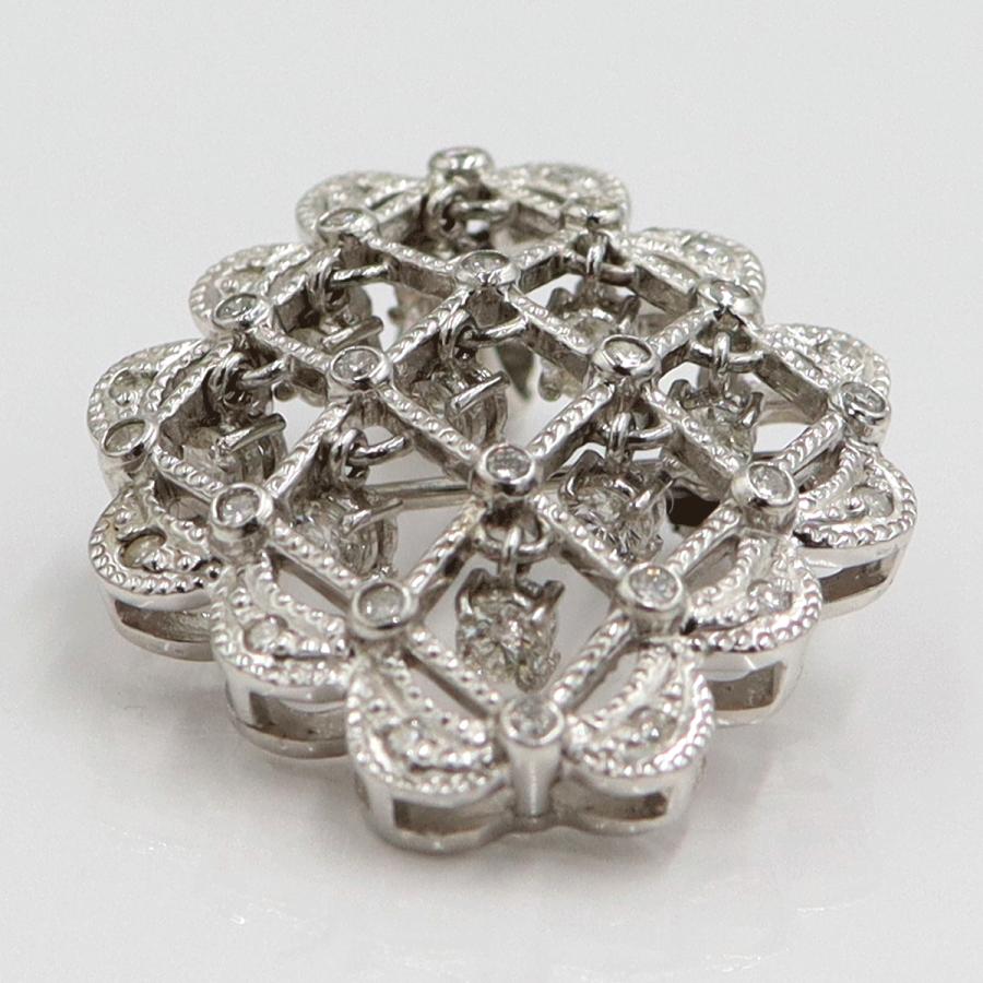 Pt900ダイヤモンドペンダントブローチ　D1.00ct　重量13.0ｇ(石の重量含む)（中古）