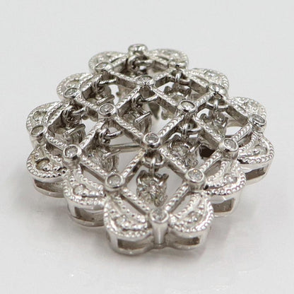 Pt900ダイヤモンドペンダントブローチ　D1.00ct　重量13.0ｇ(石の重量含む)（中古）