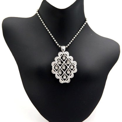 Pt900ダイヤモンドペンダントブローチ　D1.00ct　重量13.0ｇ(石の重量含む)（中古）