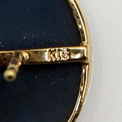 K18/K10メノウカメオピアス　重量3.17ｇ(両耳・総重量)　（中古）