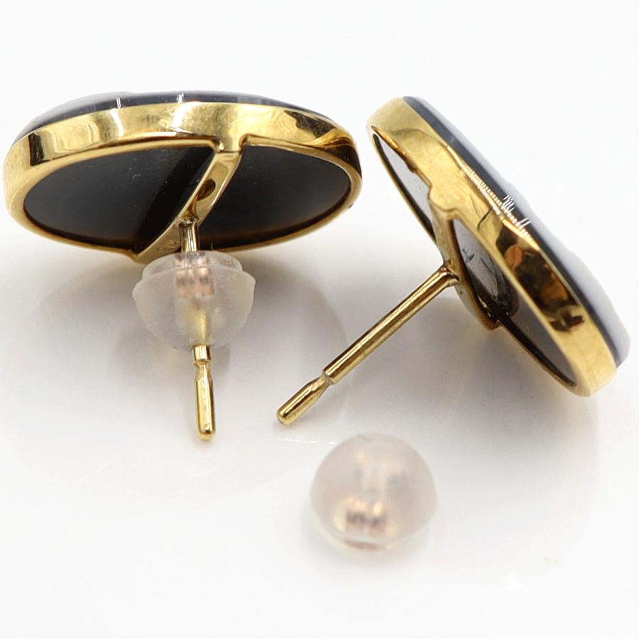 K18/K10メノウカメオピアス　重量3.17ｇ(両耳・総重量)　（中古）