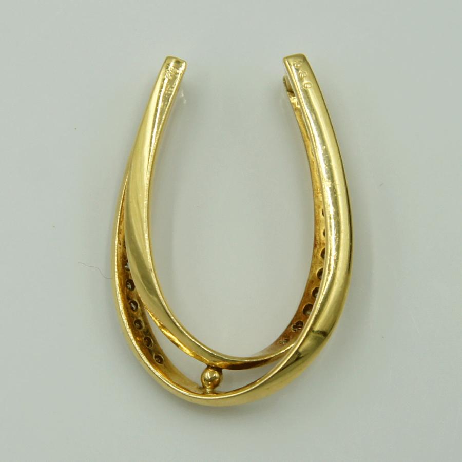 K18ダイヤモンドペンダントトップ　D 0.30ct　重量4.05ｇ(石の重量含む)（中古）